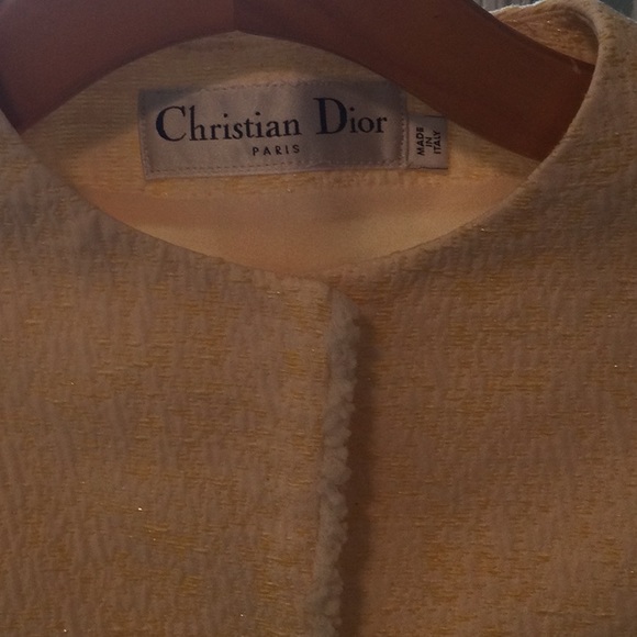 Christian Dior Yellow and White Skirt Suit - Picture 15 of 15